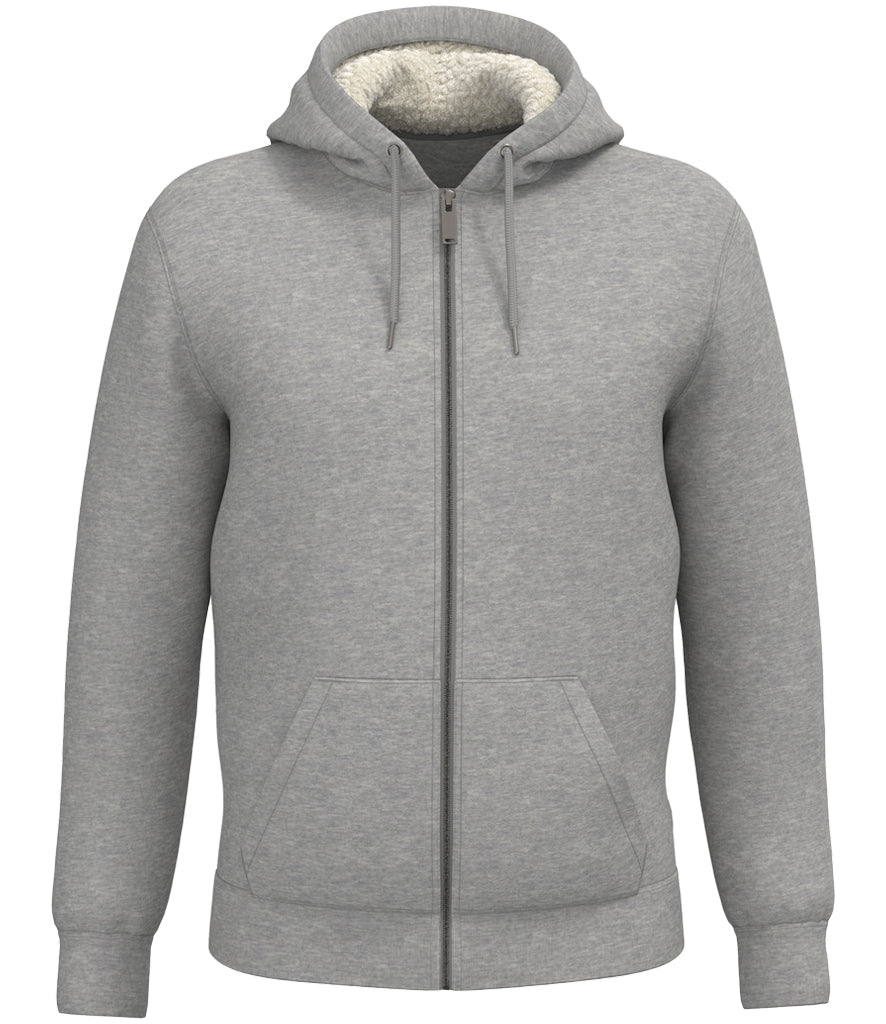 Mens LUX Zipped Sherpa Hoodie