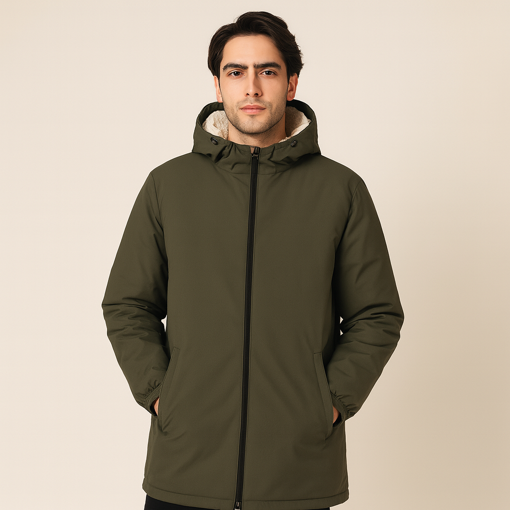 Mens FORT Sherpa-Lined Premium Waterproof Coat