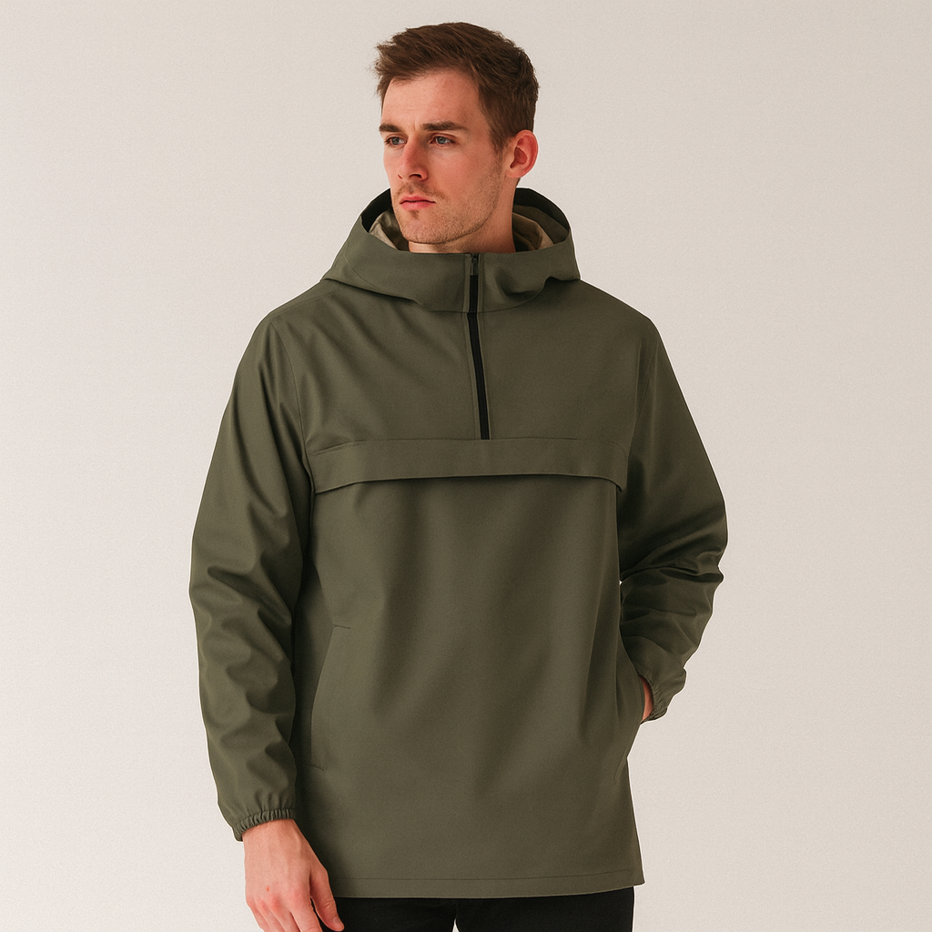 Mens FORT 1/4 Zip Windbreaker Coat
