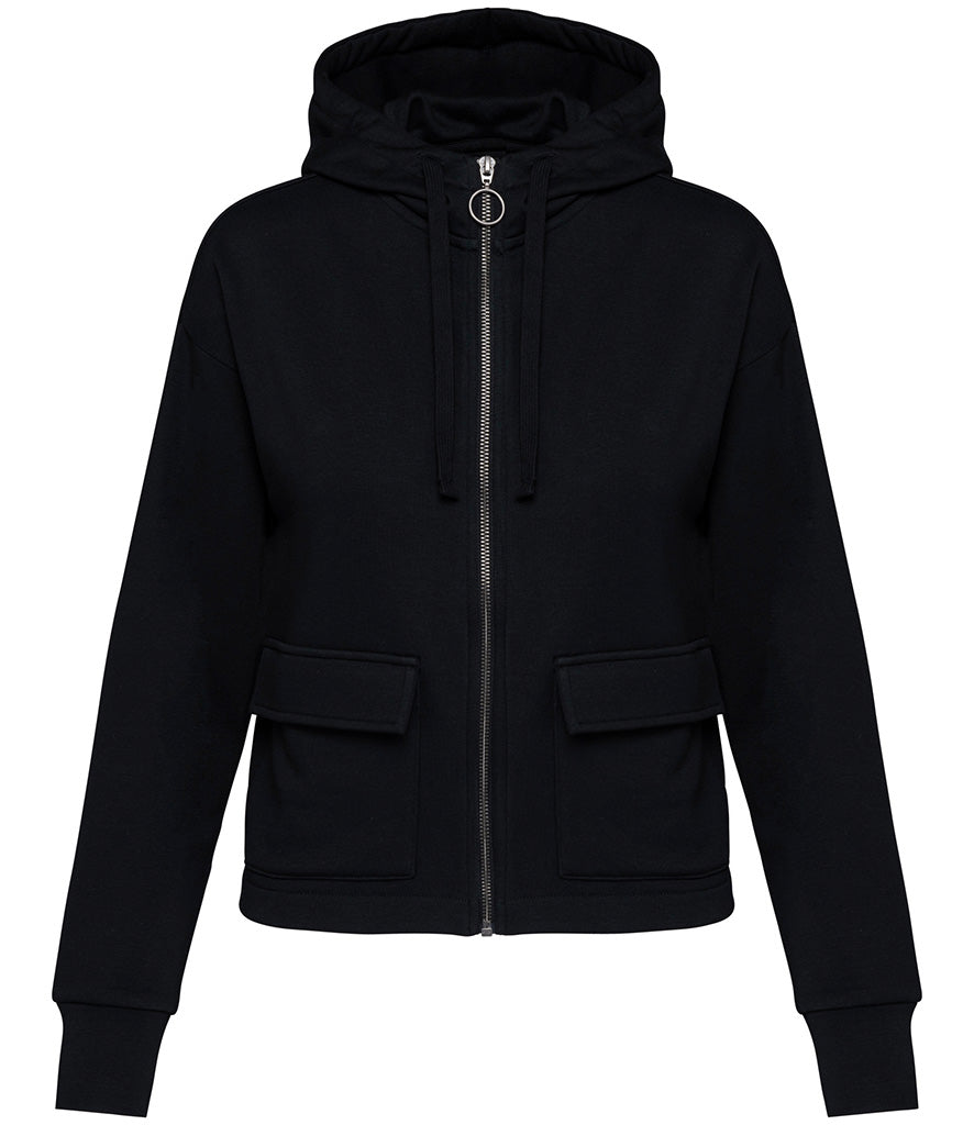 Ladies LUX Zip Premium Hooded Sweater