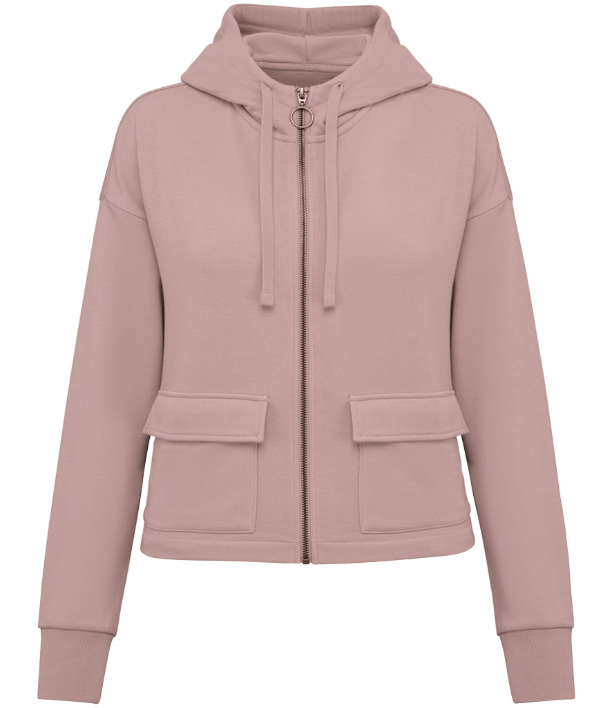 Ladies LUX Zip Premium Hooded Sweater