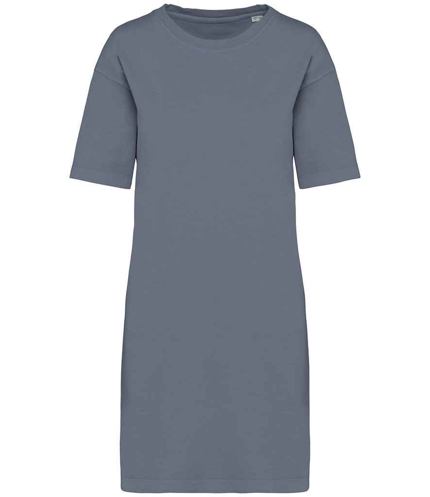 Ladies FLOW Washed Effect T-Shirt Dress