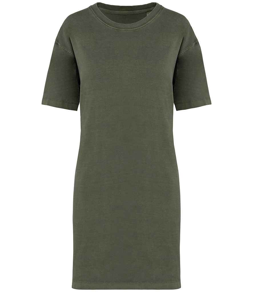Ladies FLOW Washed Effect T-Shirt Dress