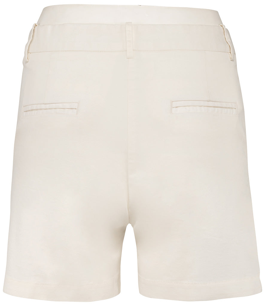 Ladies STRIDE Ivory Chino Shorts