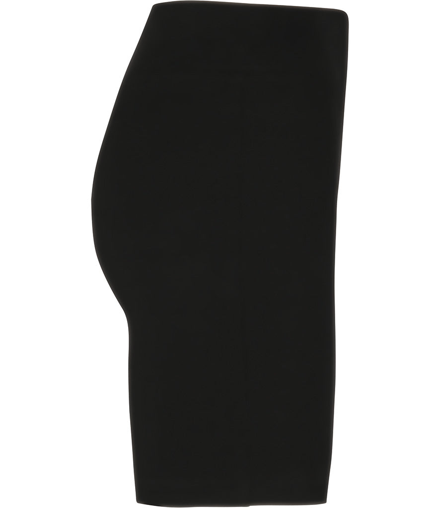 Ladies DRVN Black Ribbed Shorts